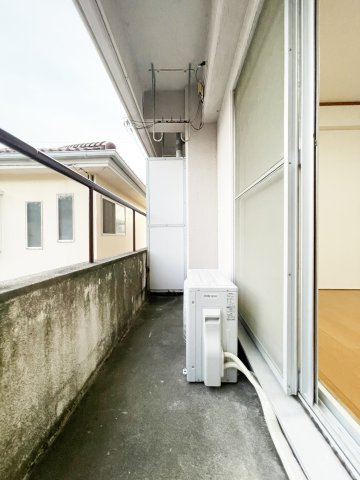 タウンハイツ東棟のバルコニー