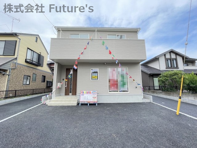 吉川市高富　新築戸建　全3棟　2号棟の外観|現地の写真になります。