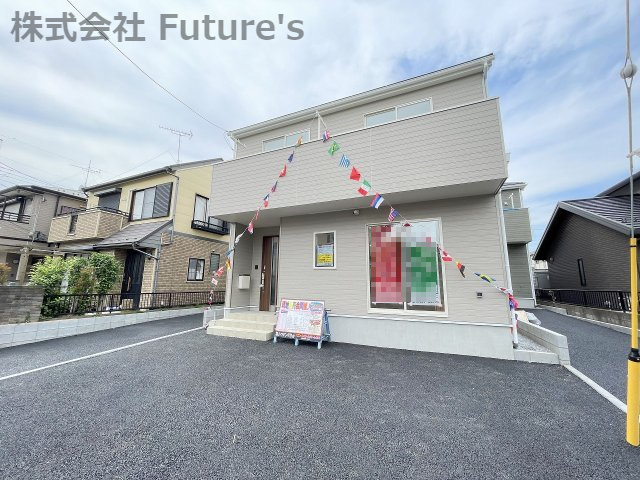 吉川市高富　新築戸建　全3棟　2号棟の外観|現地の写真になります。