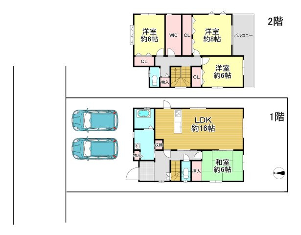 -三丁目不動産-　行田市藤原町2丁目の間取り