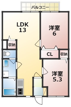 【間取り】 | グランコート天理