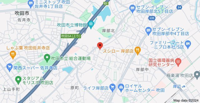 ハイツクローバーIIの地図