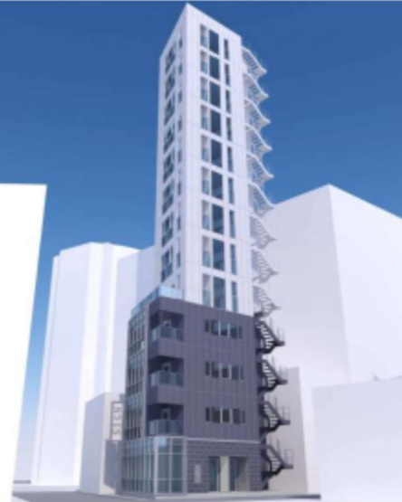 【外観】 | 中野駅徒歩5分 (仮)Enetial中野 各15.98坪 2階/3階/4階