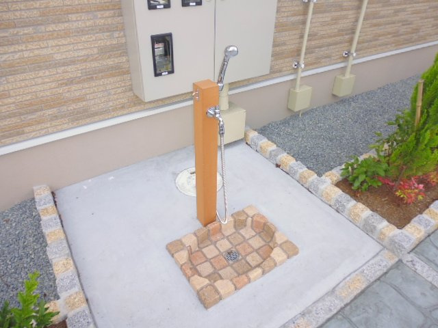 倉敷市東塚５丁目のアパートのその他共用部分|ペット足洗い場