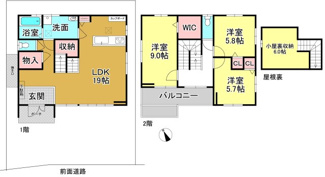 【間取り】 | 大津市坂本2丁目19　中古戸建