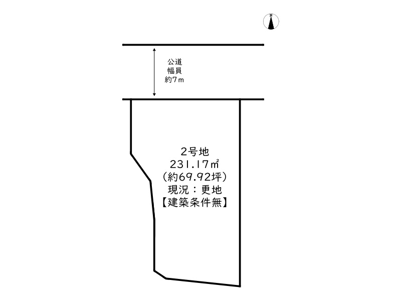 神崎郡福崎町福田／2区画の土地図