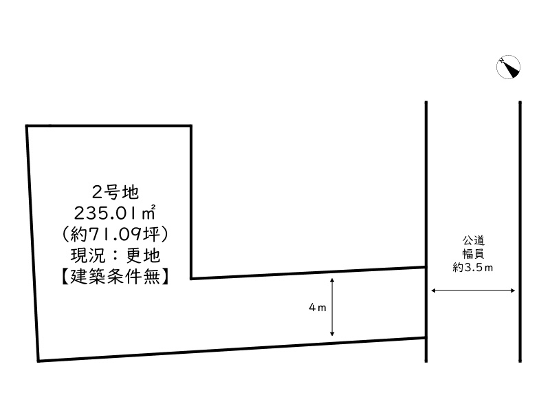 神崎郡福崎町福崎新／2区画の土地図