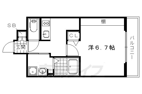 ベラジオ智恵光院の間取り|別タイプの間取りです