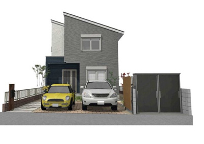 【外観パース】 | 大津市蓮池町1　新築戸建