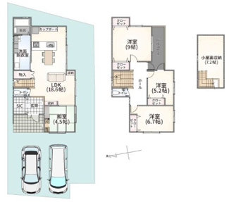 【間取り】 | 大津市蓮池町1　中古戸建