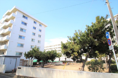 【外観】 | パークサイド平塚3号棟　4階ペットと一緒に暮らせます　 | マンション敷地横には公園が併設されてます♪