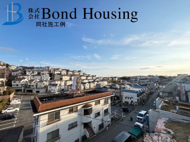 LDK21帖以上アリ　眺望良好　西朝霧丘全6区画　B号地の展望|同社施工例