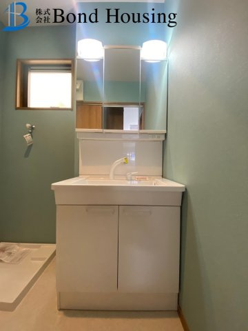 LDK21帖以上アリ　眺望良好　西朝霧丘全6区画　A号地の独立洗面台