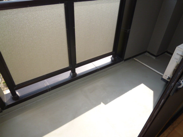 倉敷市宮前の賃貸マンションのバルコニー