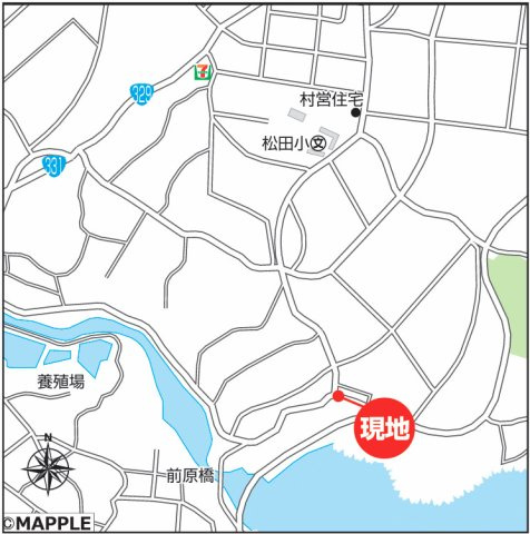 ハートフルタウン宜野座村松田Ⅱ　全1棟の地図