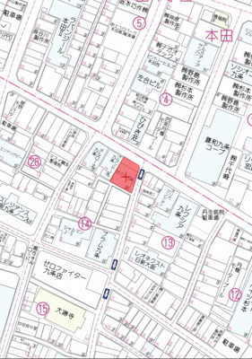 【地図】 | 令和4年建築！大阪市西区の一棟収益マンション！