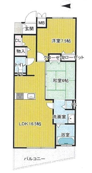 パシフィックビスタ2の間取り