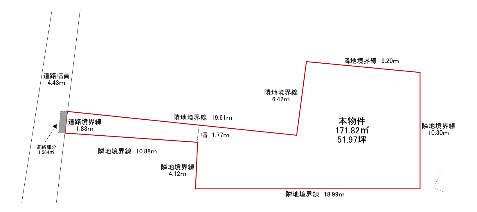 板橋区清水町土地の土地図