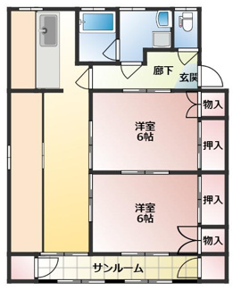 【間取り】 | コーポWAKABA