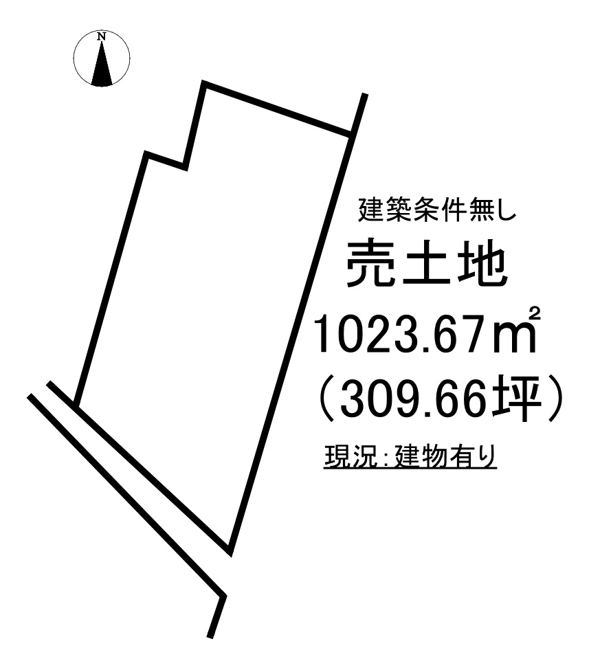 大津町北町字高井　売土地の土地図