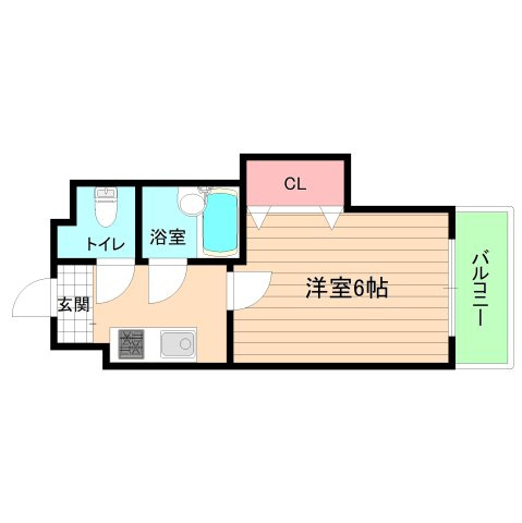 大阪市都島区東野田町４丁目の賃貸マンションの間取り