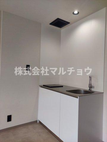 enハイツのキッチン|コンパクトなキッチンで掃除もラクラク