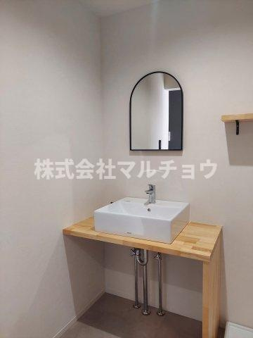enハイツの独立洗面台|独立洗面化粧台が付いています