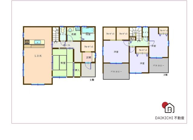 【間取り】 | 本庄市栄２丁目　中古戸建