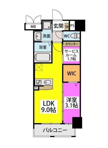 【間取り】 | ラフィーネ箱崎駅前　★プライスホームなら仲介手数料0円です★