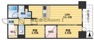 【間取り】 | アーバネックス谷町六丁目