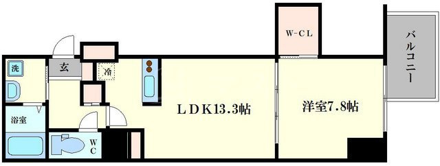 パウゼ堺筋の間取り