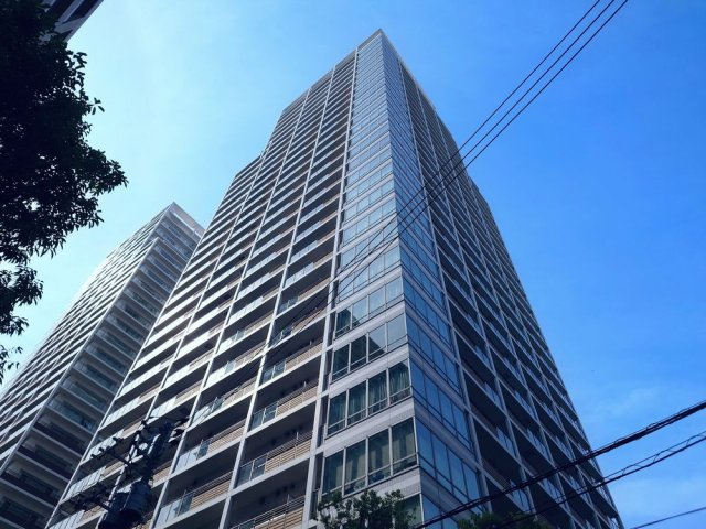 パークタワー芝浦ベイワード　オーシャンウイングの外観|隣の賃貸棟とツインタワーを構成