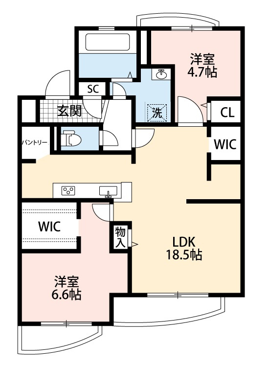 ドミール半僧坊　　刈谷市の賃貸ならクラスホーム刈谷店の間取り