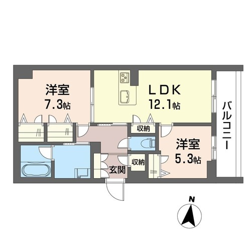 リヴェック豊四季Ⅰの間取り