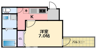【間取り】 | フジパレス西宮鳴尾Ⅴ番館