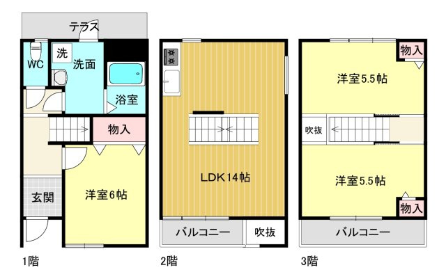 【間取り】 | クレスト甲東園A棟