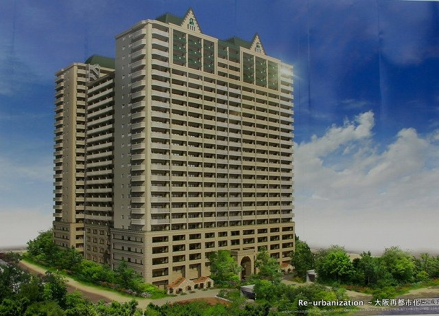 なんばセントラルプラザリバーガーデンA棟の外観パース