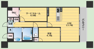 【間取り】 | トリニティ豊中本町