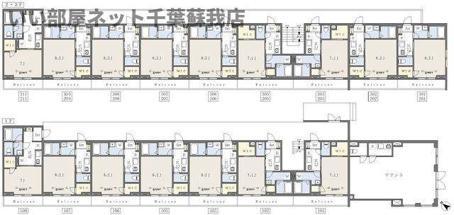 パスティーク五井 の区画図