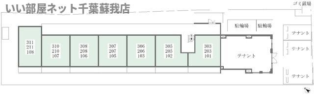 パスティーク五井 の区画図