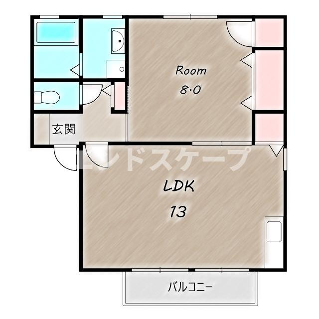 アビイロード　Ⅱの間取り|高崎、前橋のお部屋探しはエンドスケープまで！お客様の理想お聞かせ下さい♪