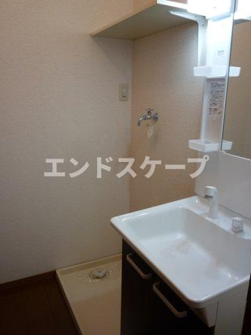 アビイロード　Ⅱの洗面所|高崎、前橋、伊勢崎エリアのお部屋探しはエンドスケープまで！お客様の理想お聞かせ下さい♪