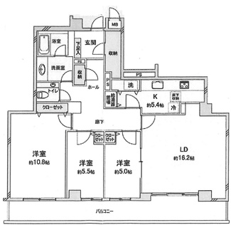 【間取り】 | コスモ綱島グランステージ