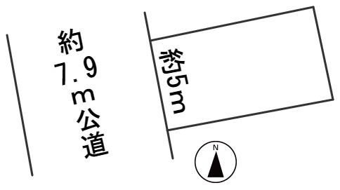 ６３４６５　岐阜市吾妻町１丁目土地の区画図
