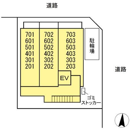 Glanpiaの区画図