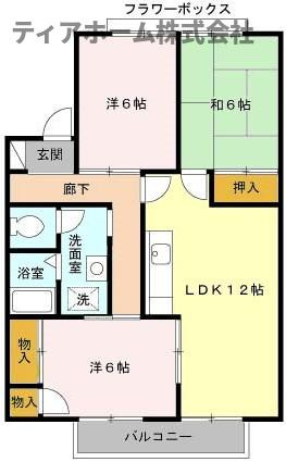 リバーシャトル　A棟の間取り