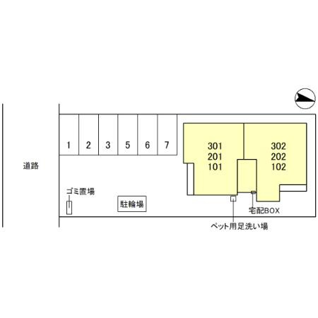 【区画図】 | D-ROOM尾崎丁
