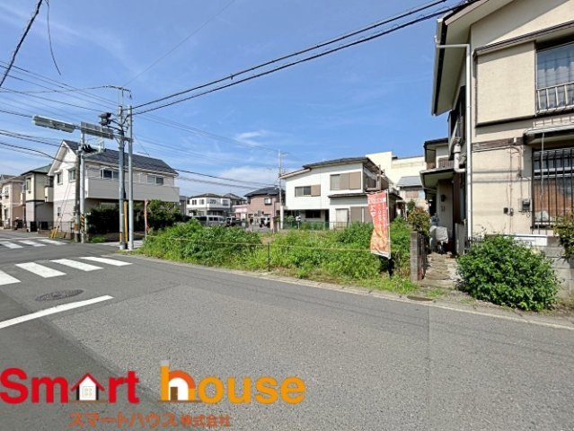 敷地面積158㎡超えの角地！前面6ｍ道路の条件付き売地！の外観