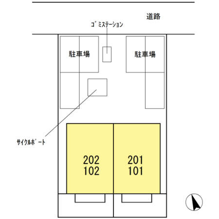 セジュールLIN A棟の玄関|玄関です