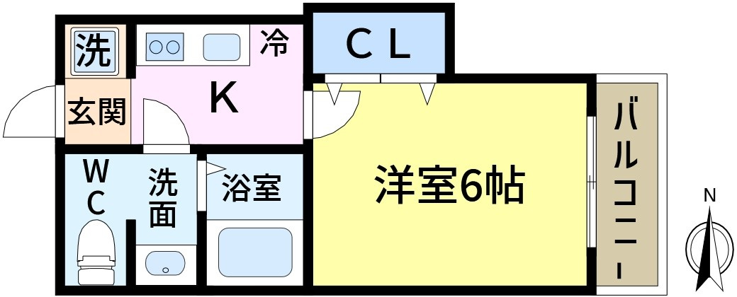 コーポロビンの間取り